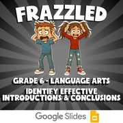 Identify Effective Introductions & Conclusions FRAZZLED ELA Game - Grade 6