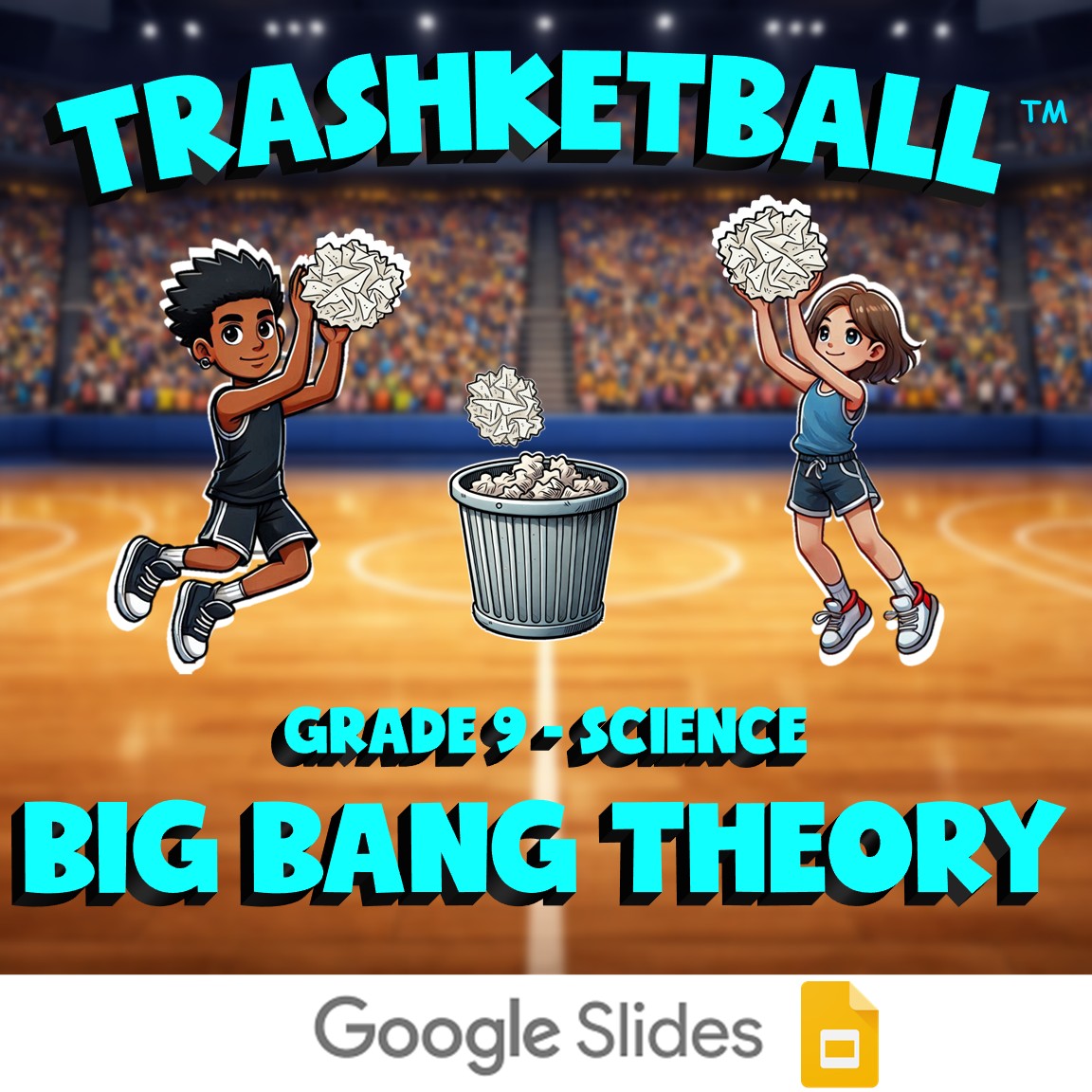 Big Bang Theory TRASHKETBALL Science Game - No Prep Grade 9 Review Activity