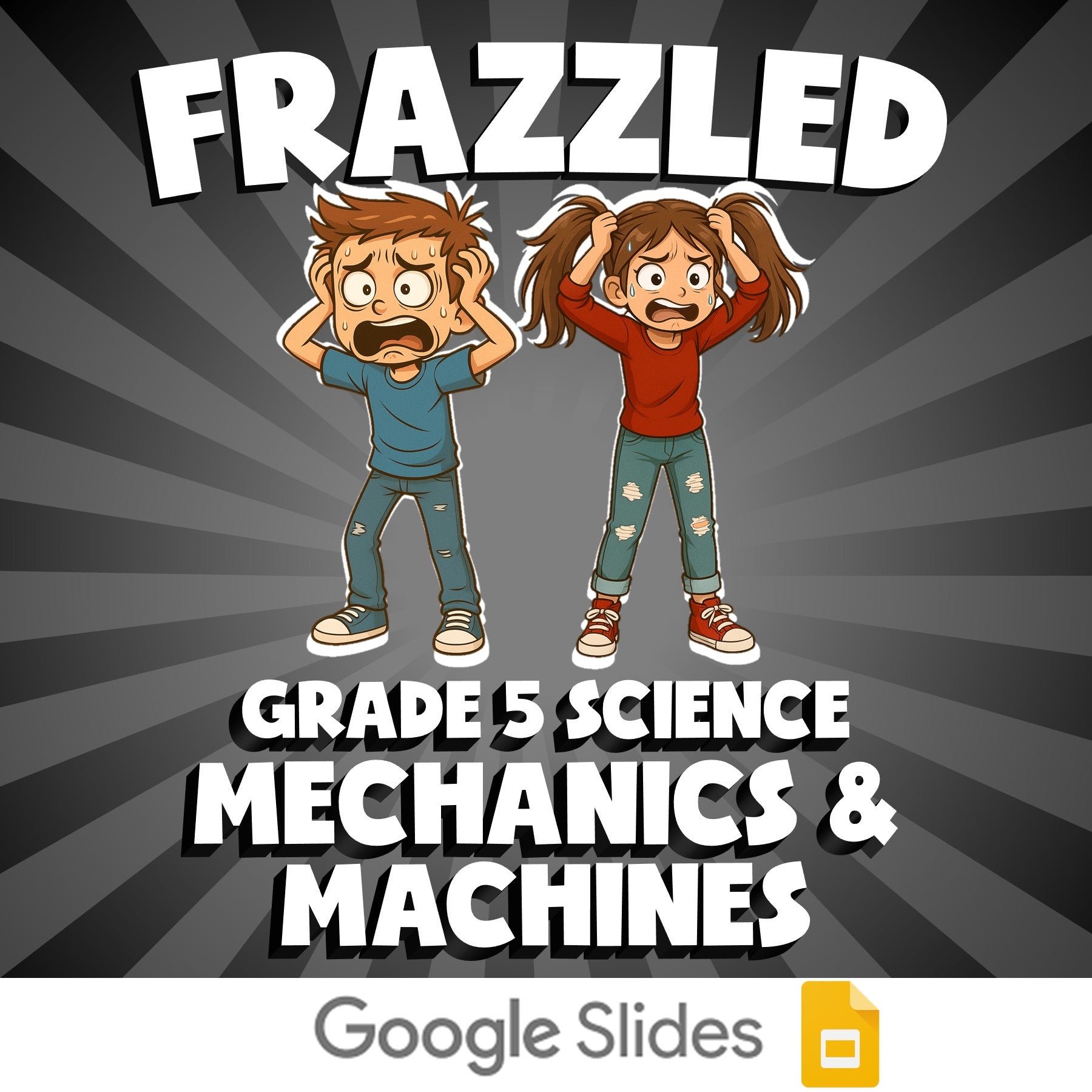 Mechanics & Machines FRAZZLED Science Game - No Prep Grade 5 Review Activity