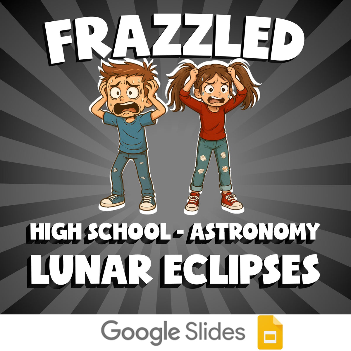 Lunar Eclipses FRAZZLED Science Game - No Prep Astronomy Review Activity