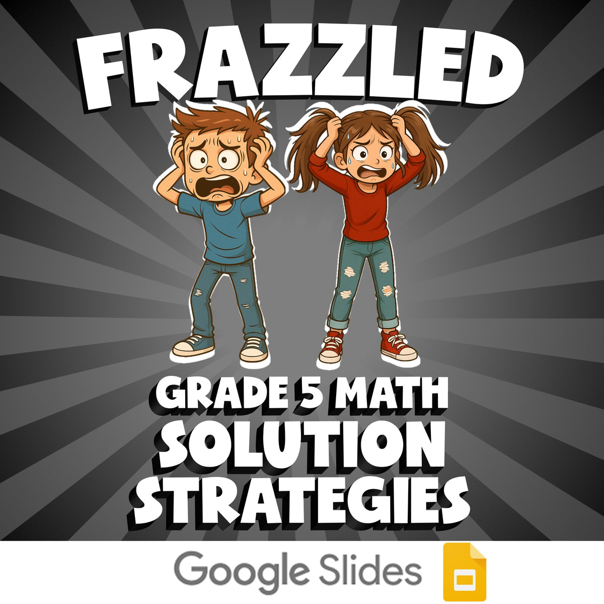 Solution Strategies FRAZZLED Math Game - No Prep Grade 5 Review Activity