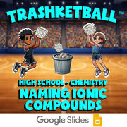 Naming ionic Compounds TRASHKETBALL Science Game - No Prep Chemistry Review