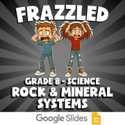 Rock & Mineral Systems FRAZZLED Science Game - No Prep Grade 8 Review Activity