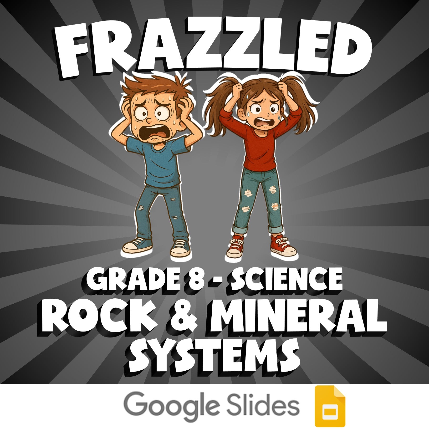 Rock & Mineral Systems FRAZZLED Science Game - No Prep Grade 8 Review Activity