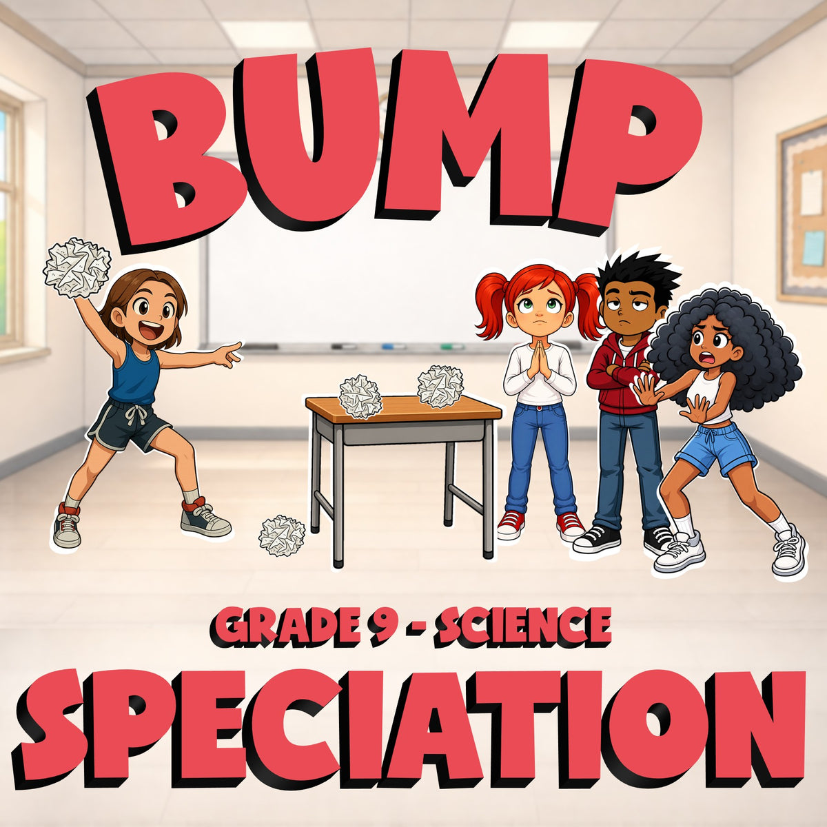 Speciation BUMP Science Game - No Prep Grade 9 Review Activity