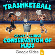 Conservation of Mass TRASHKETBALL Science Game - No Prep Grade 5 Review Activity