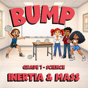 Inertia & Mass BUMP Science Game - No Prep Grade 7 Review Activity