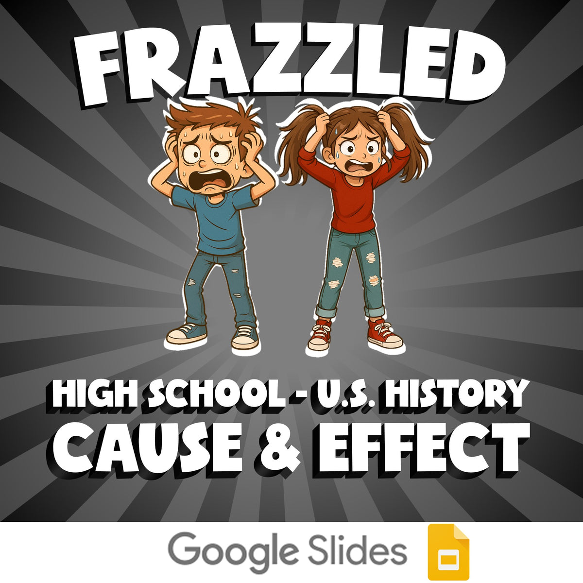 Cause & Effect FRAZZLED U.S. History Game - No Prep Review Activity