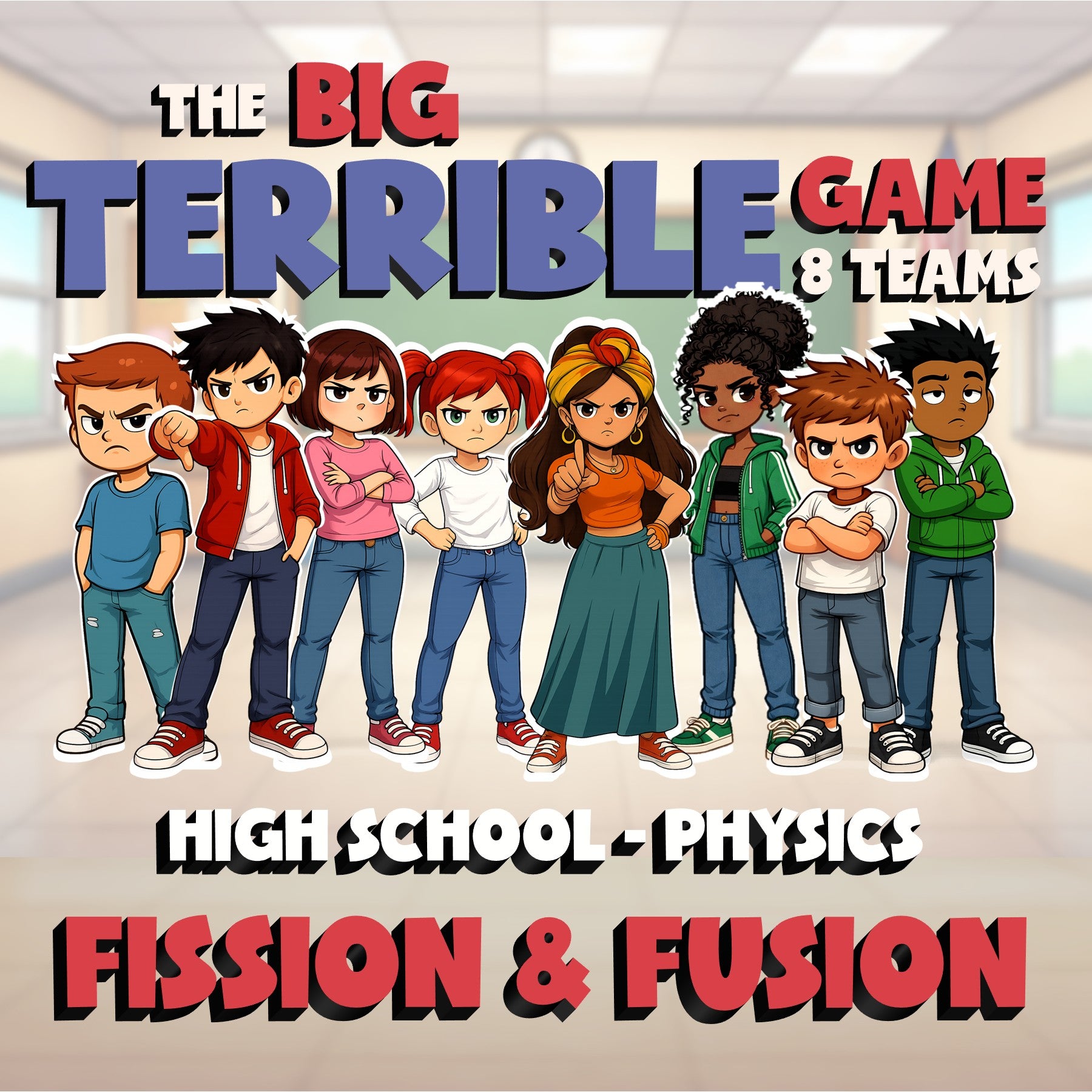 Fission & Fusion BIG TERRIBLE GAME - No Prep Physics Science Review Activity