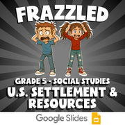 U.S. Settlement & Resources FRAZZLED Socials Game - No Prep Grade 5 Review