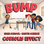 Coriolis Effect BUMP Game - No Prep Earth Science Review Activity