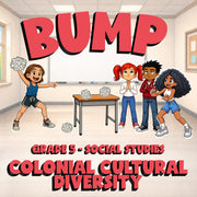 Colonial Cultural Diversity BUMP Socials Game - No Prep Grade 5 Review Activity