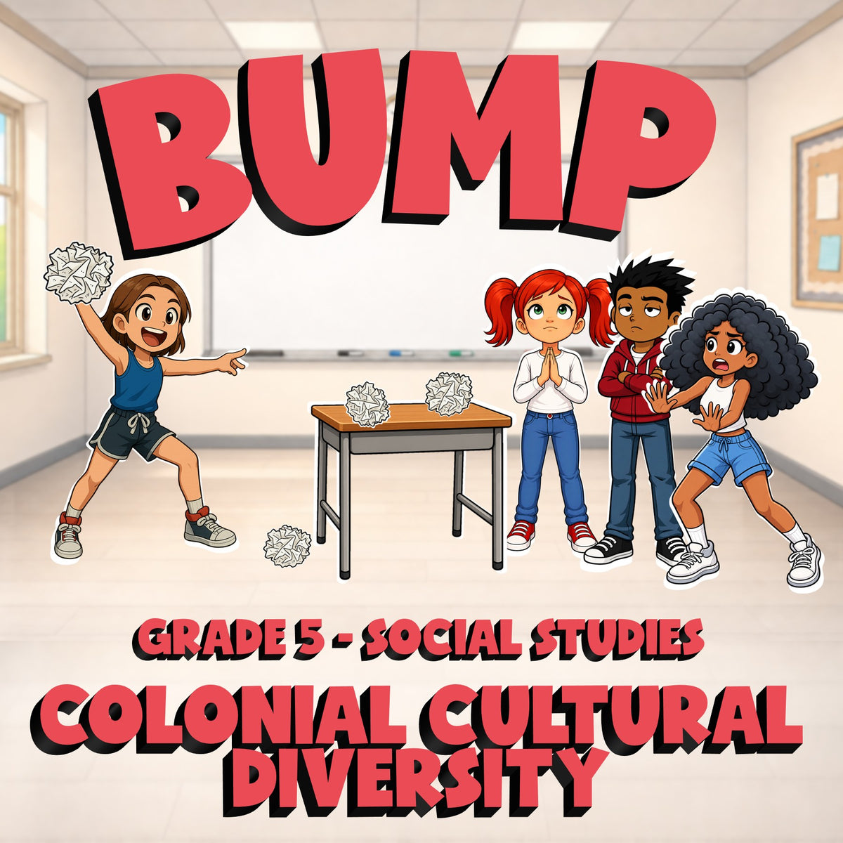 Colonial Cultural Diversity BUMP Socials Game - No Prep Grade 5 Review Activity