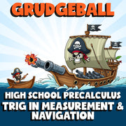 Trig in Measurement & Navigation GRUDGEBALL Math Game - No Prep PreCalculus