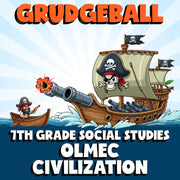 Olmec Civilization GRUDGEBALL Socials Game - No Prep Grade 7 Review Activity