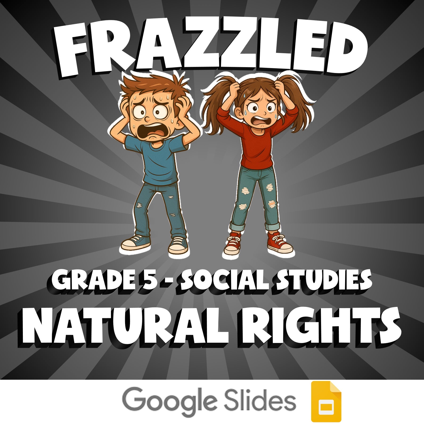 Natural Rights FRAZZLED Socials Game - No Prep Grade 5 Review Activity
