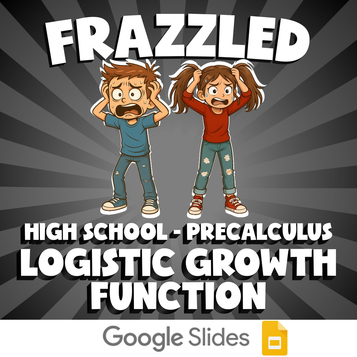 Logistic Growth Function FRAZZLED Math Game - No Prep PreCalculus Review
