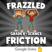 Friction FRAZZLED Science Game - No Prep Grade 8 Review Activity