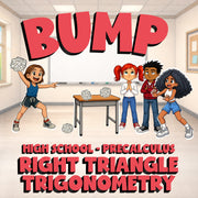 Right Triangle Trigonometry BUMP Math Game - No Prep PreCalculus Review Activity
