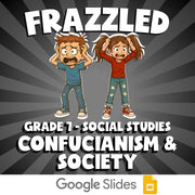 Confucianism & Society FRAZZLED Socials Game - No Prep Grade 7 Review Activity