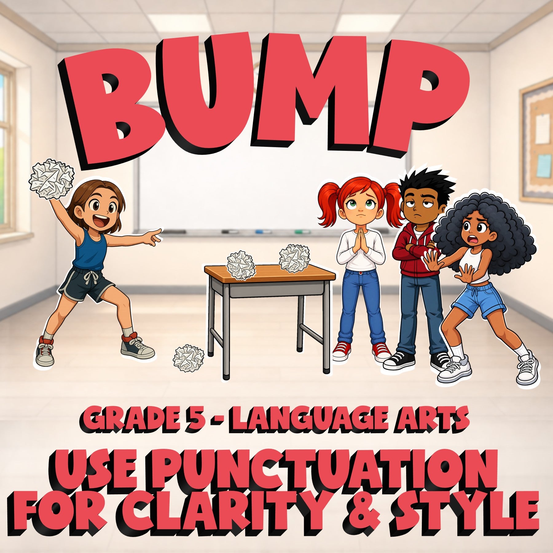 Use Punctuation for Clarity & Style BUMP ELA Game - No Prep Grade 5 Review