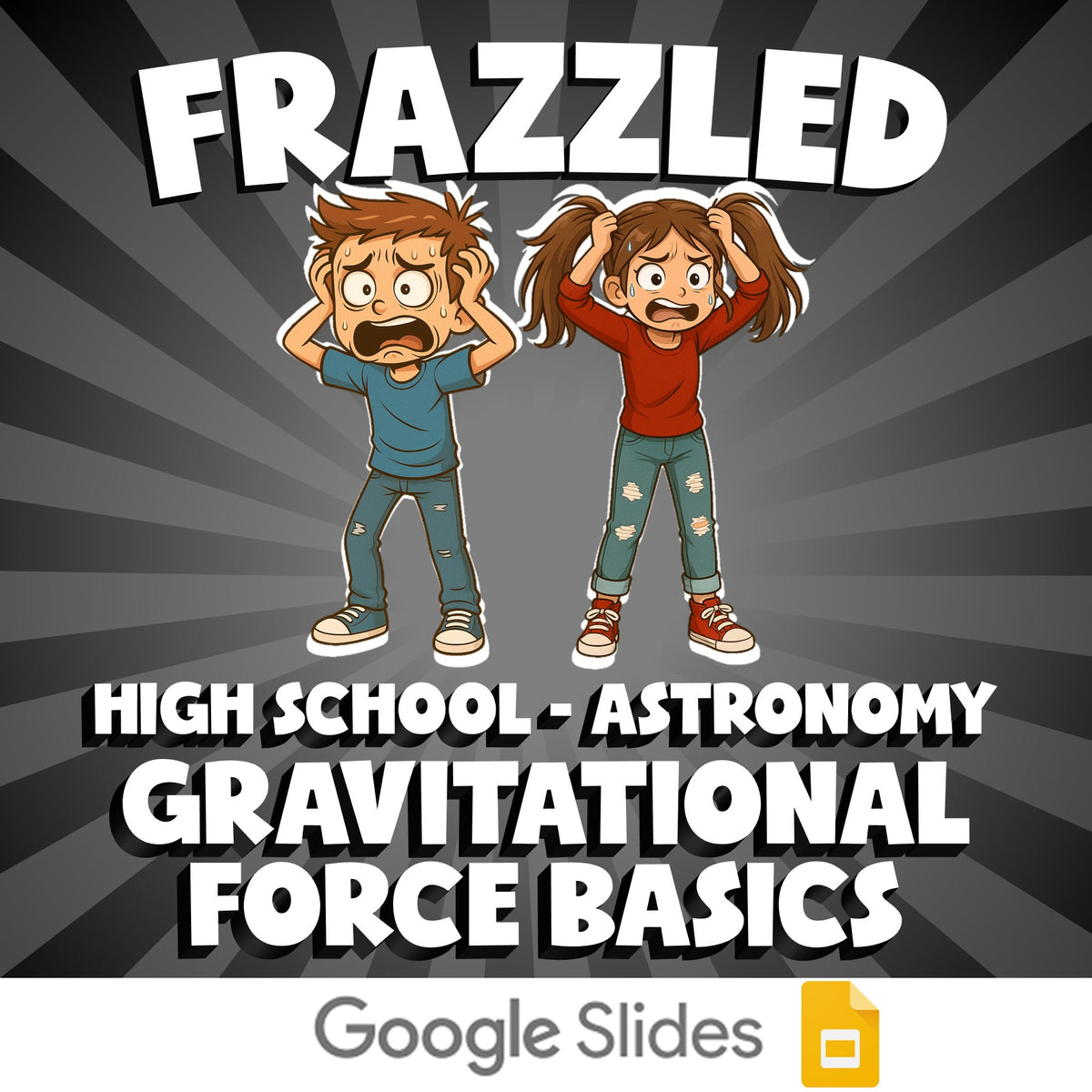Gravitational Force Basics FRAZZLED Science Game - No Prep Astronomy Review