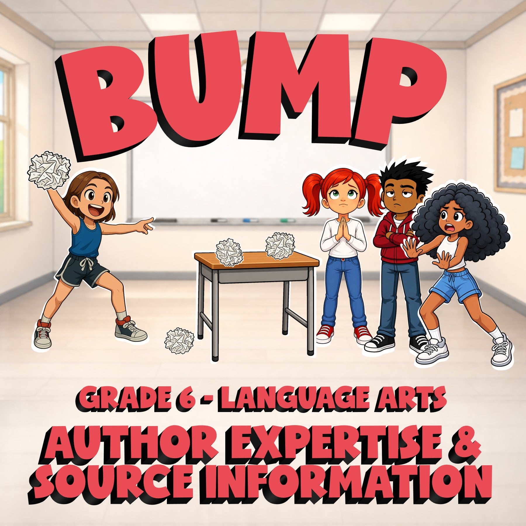 Author Expertise & Source Information BUMP ELA Game - No Prep Grade 6 Review