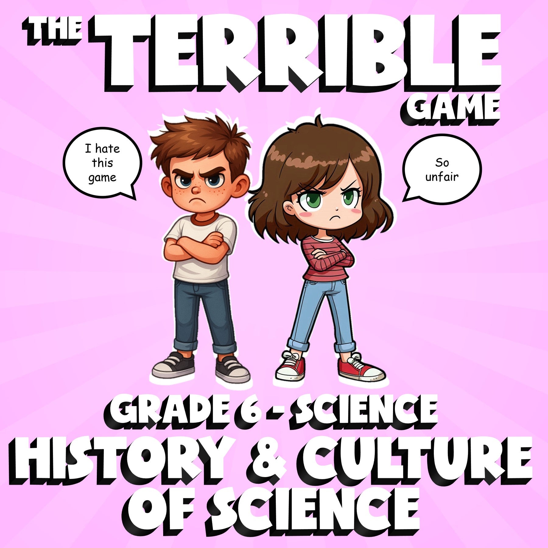 History & Culture of Science THE TERRIBLE GAME - No Prep Grade 6 Science Review