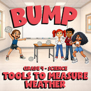 Tools to Measure Weather BUMP Science Game - No Prep Grade 4 Review Activity