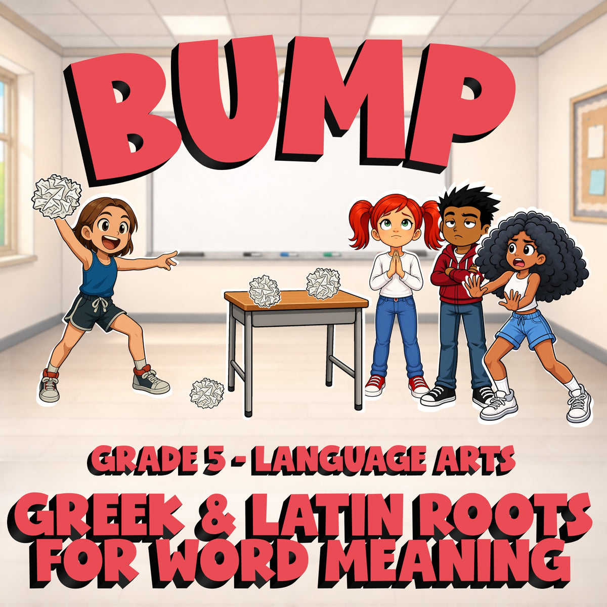 Greek & Latin Roots for Word Meaning BUMP ELA Game - No Prep Grade 5 Review