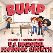 U.S. Regional Economic Growth BUMP Socials Game - No Prep Grade 5 Review