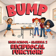 Reciprocal Functions BUMP Math Game - No Prep Algebra 2 Review Activity