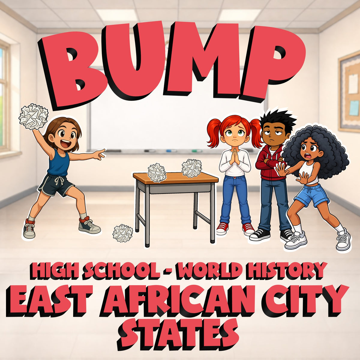 East African City States BUMP Game - No Prep World History Review Activity