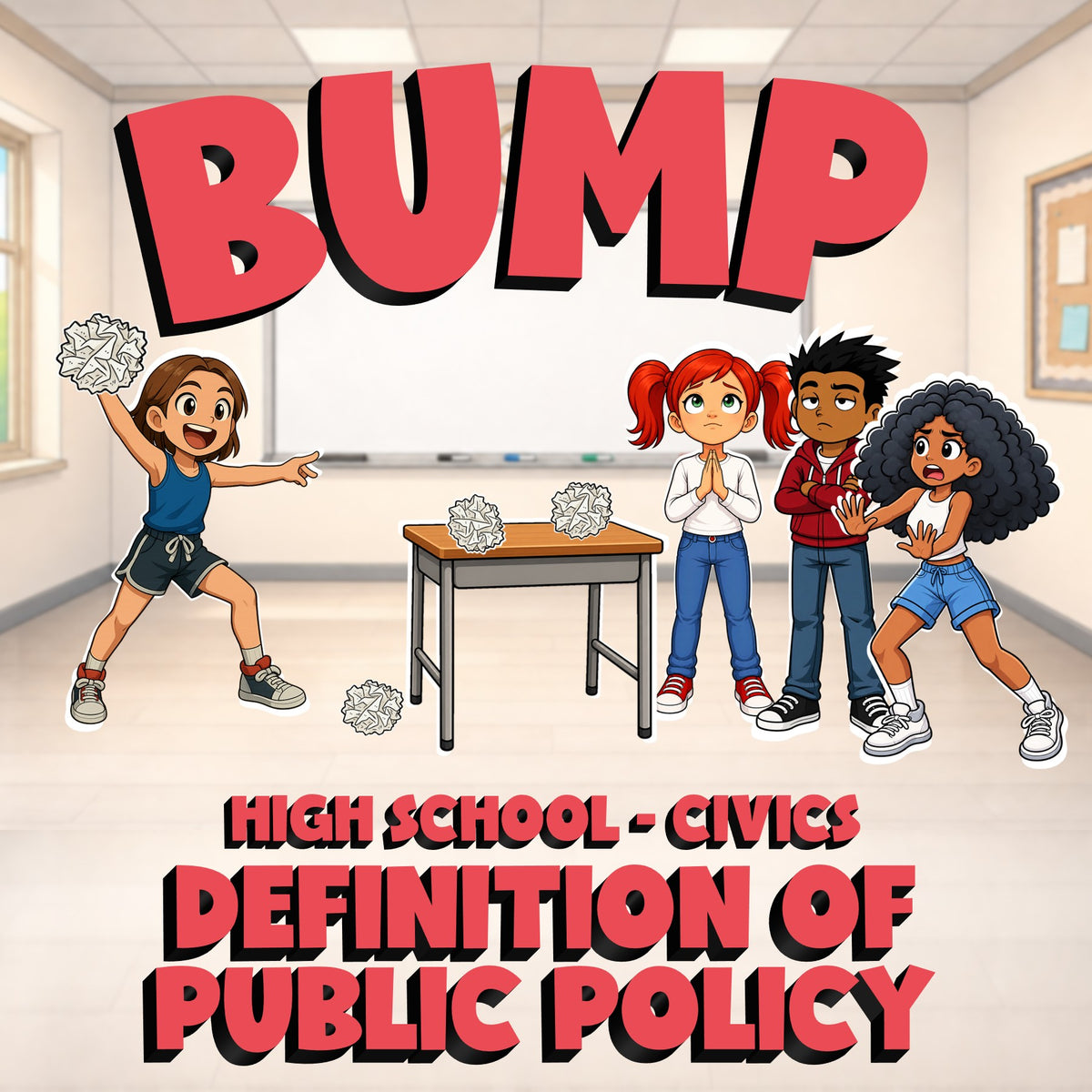 Definition of Public Policy BUMP Civics Game - No Prep Review Activity