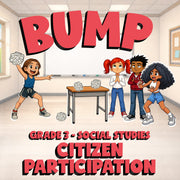 Citizen Participation BUMP Socials Game - No Prep Grade 3 Review Activity