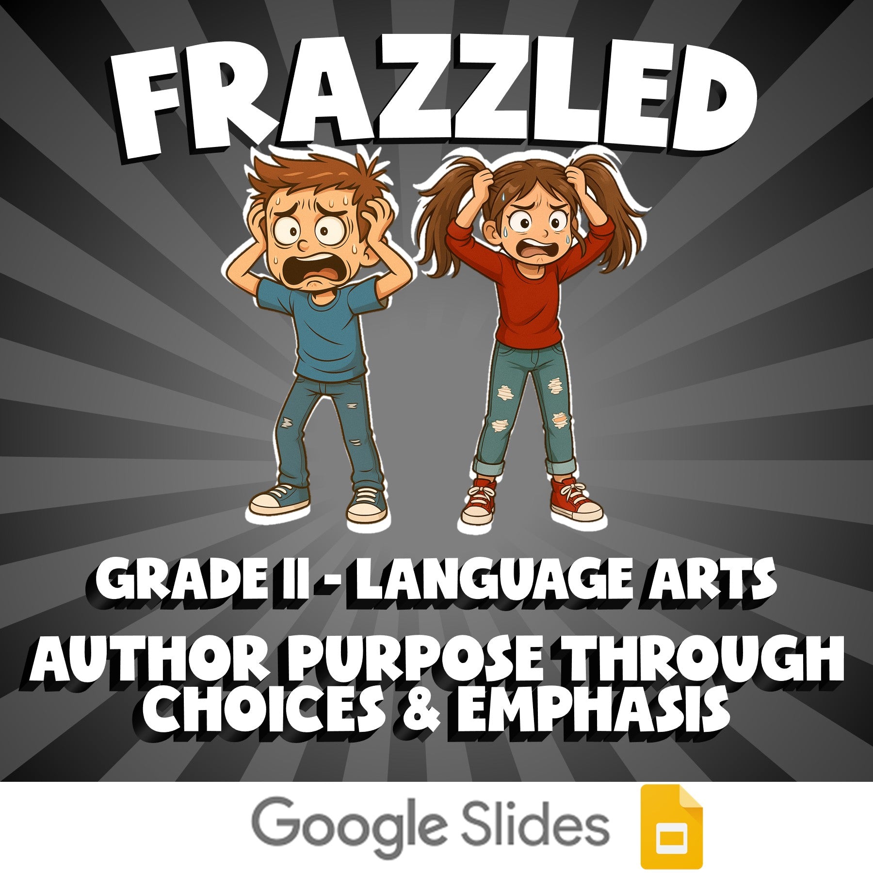 Author Purpose Through Choices & Emphasis FRAZZLED ELA Game - No Prep Grade 11
