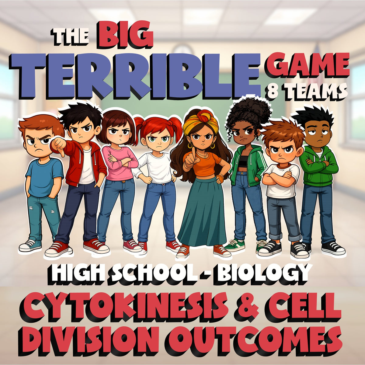 Cytokinesis & Cell Division Outcomes BIG TERRIBLE GAME - Biology Science Review