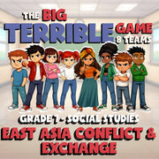 East Asia Conflict & Exchange BIG TERRIBLE GAME - No Prep Grade 7 Socials Review