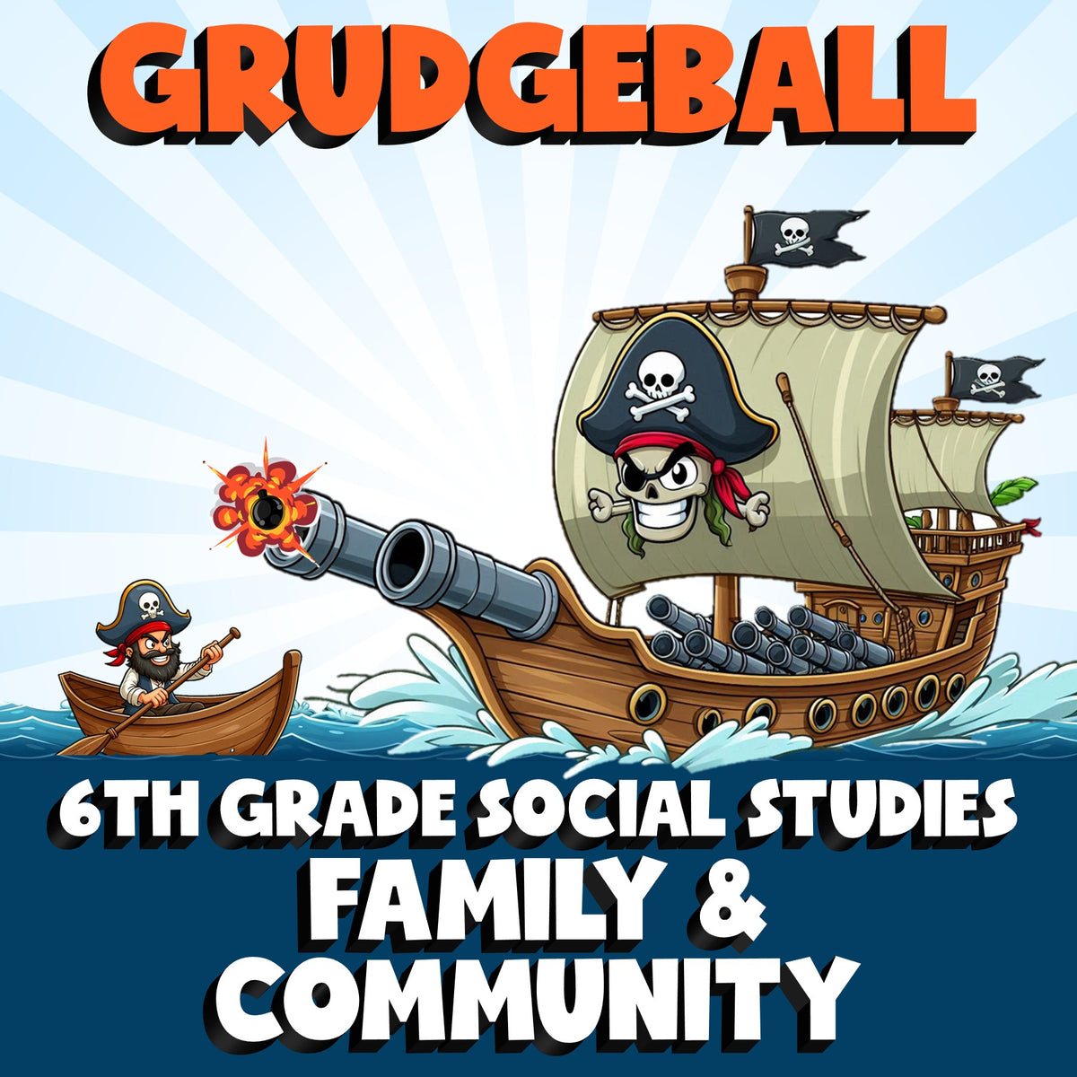 Family & Community GRUDGEBALL Socials Game - No Prep Grade 6 Review Activity