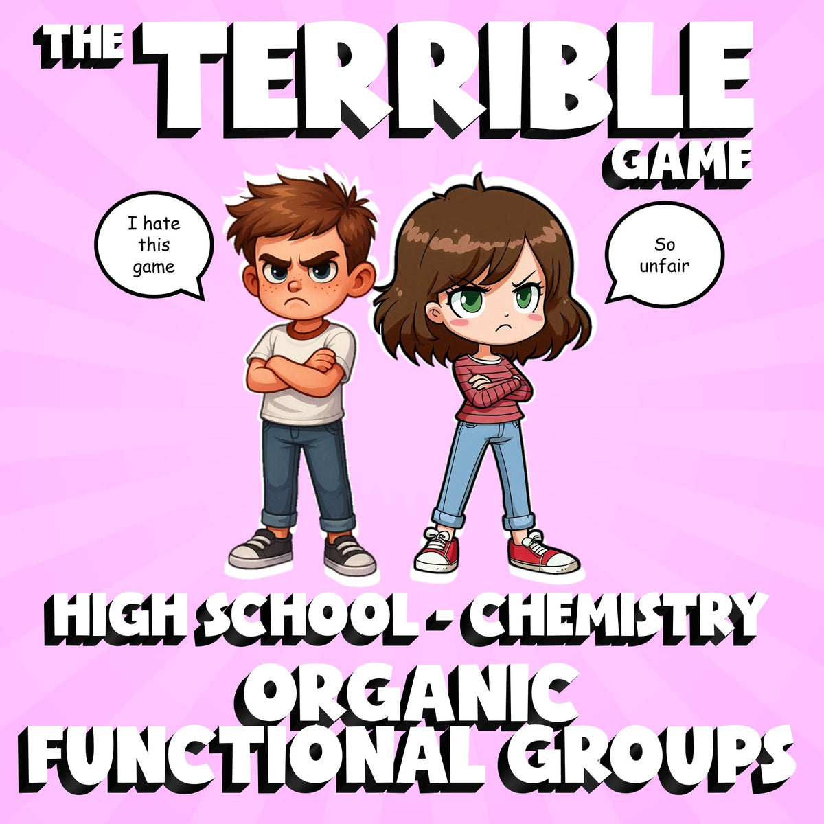 Organic Functional Groups THE TERRIBLE GAME - No Prep Chemistry Science Review