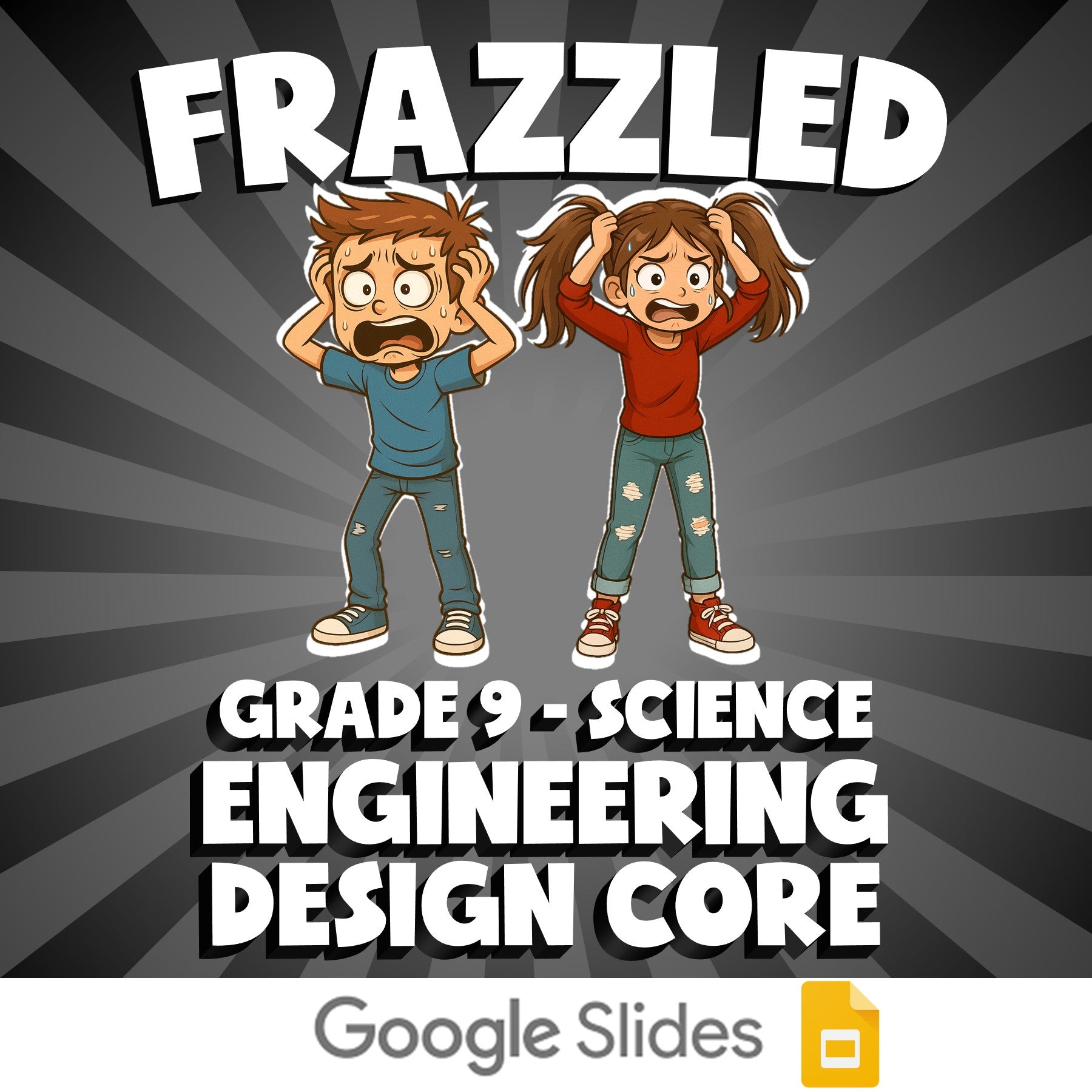 Engineering Design Core FRAZZLED Science Game - No Prep Grade 9 Review Activity