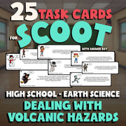 Dealing with Volcanic Hazards SCOOT TASK CARDS Game - No Prep Earth Science