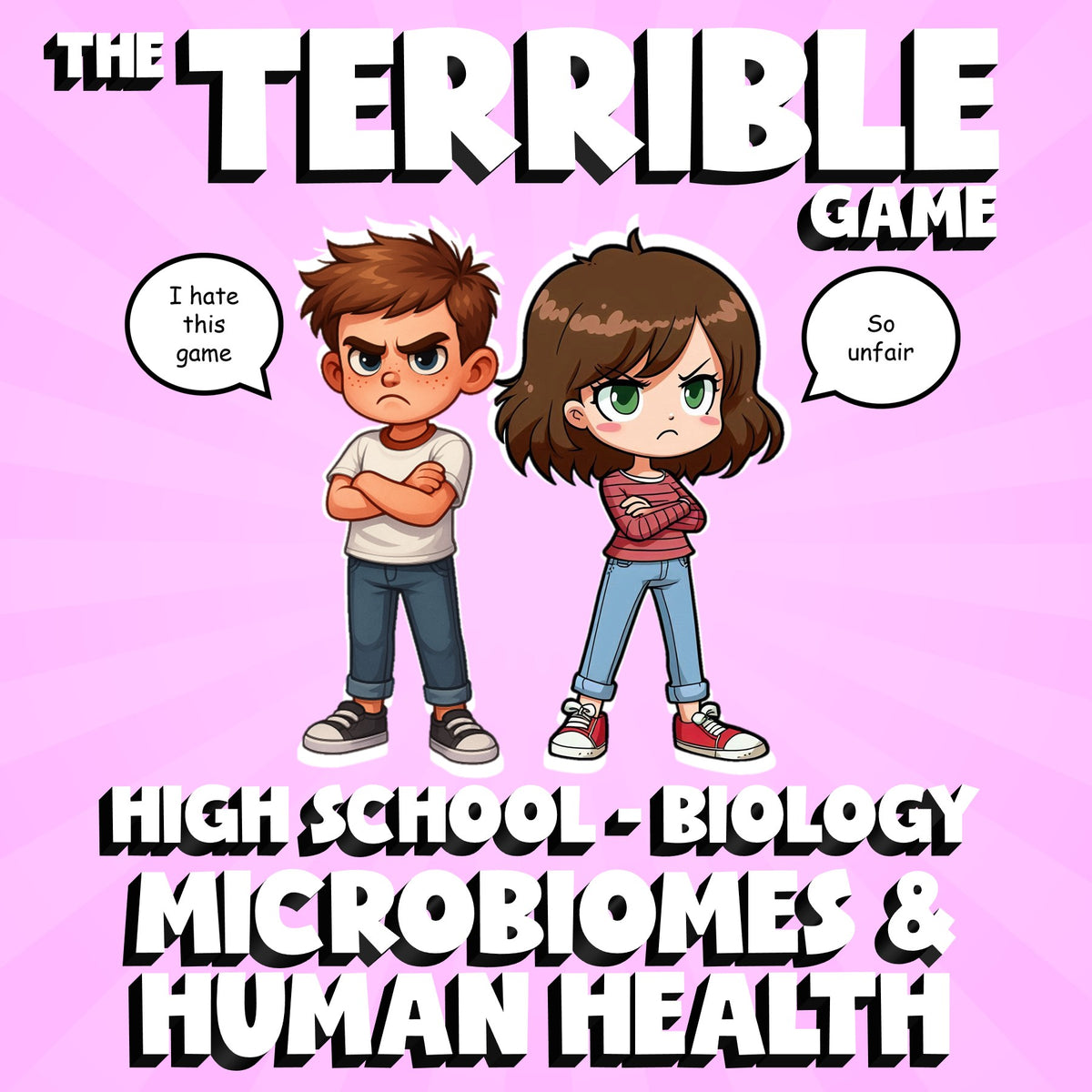 Microbiomes & Human Health THE TERRIBLE GAME - No Prep Biology Science Review