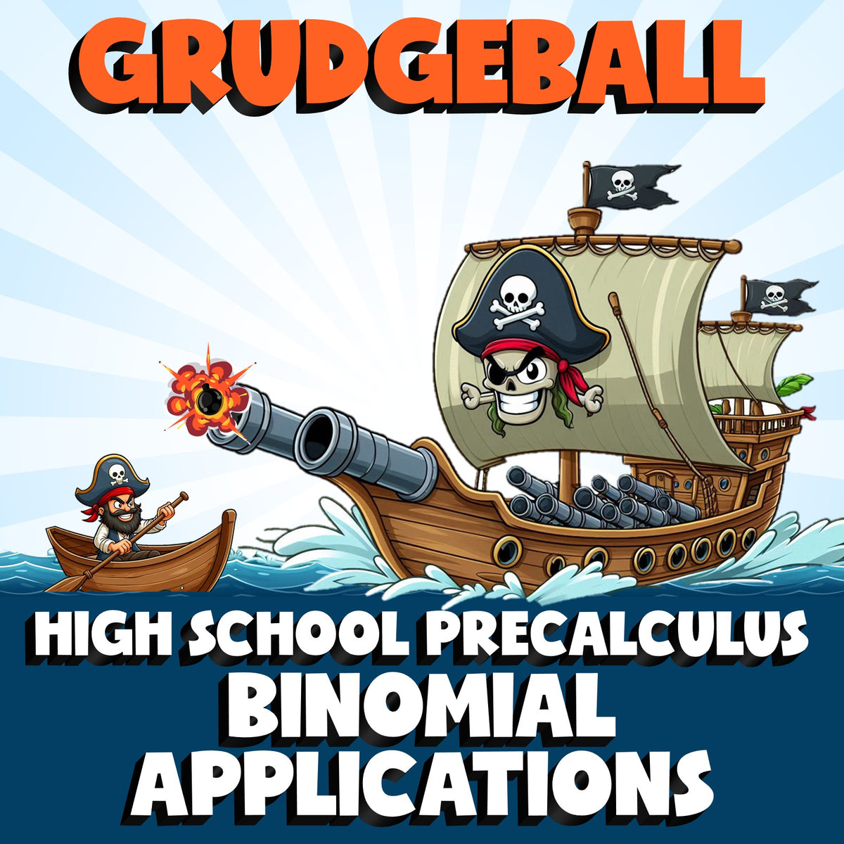 Binomial Applications GRUDGEBALL Math Game - No Prep PreCalculus Review Activity