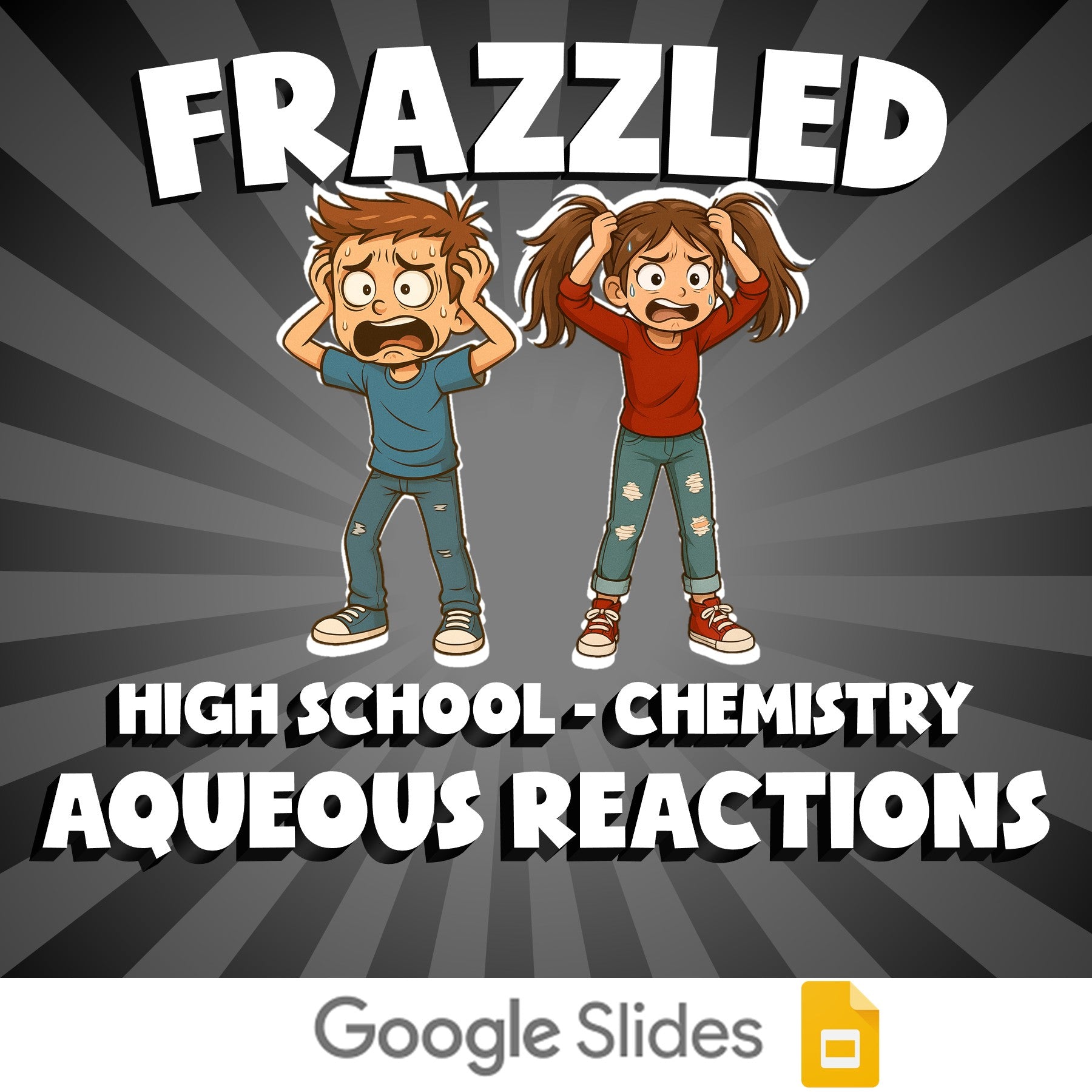 Aqueous Reactions FRAZZLED Science Game - No Prep Chemistry Review Activity