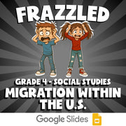 Migration Within the U.S. FRAZZLED Socials Game - No Prep Grade 4 Review