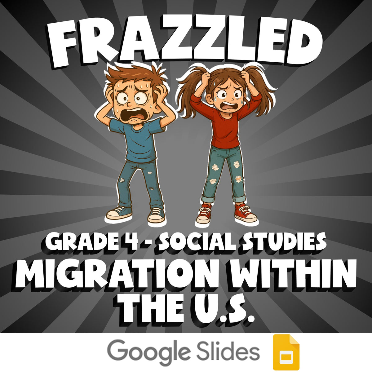 Migration Within the U.S. FRAZZLED Socials Game - No Prep Grade 4 Review