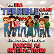 Forces as Interactions BIG TERRIBLE GAME - No Prep Physics Science Review
