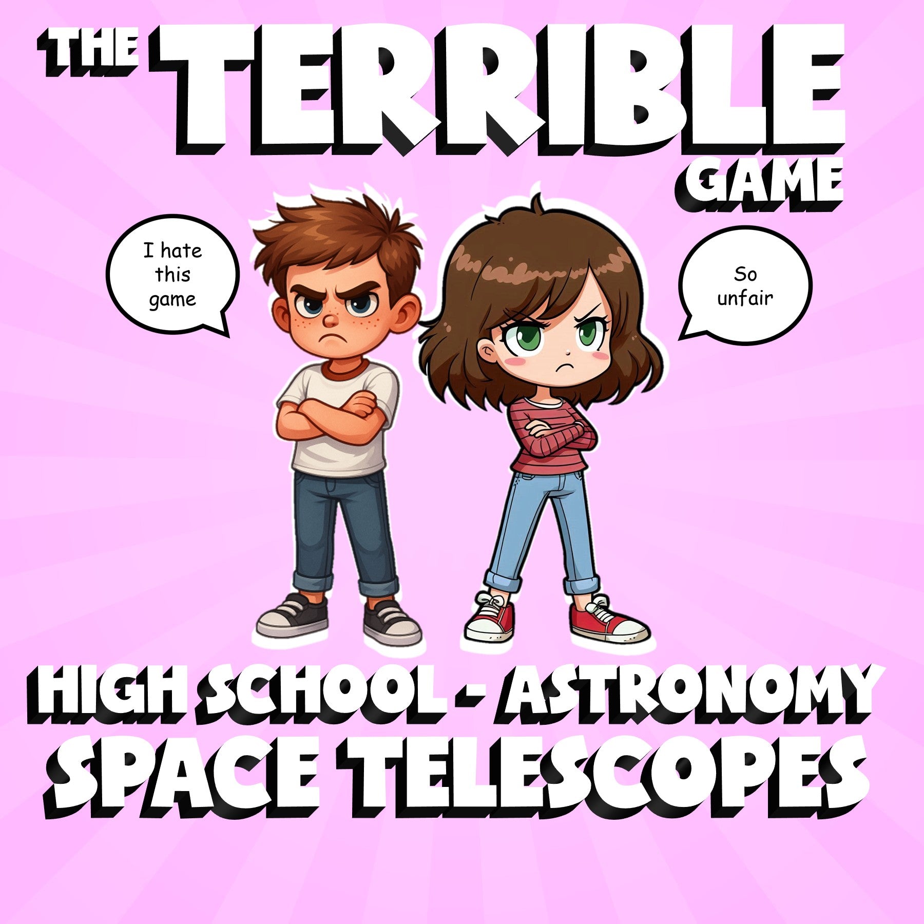 Space Telescopes THE TERRIBLE GAME - No Prep Astronomy Science Review Activity
