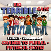 Change to Plural - Physical States BIG TERRIBLE GAME - No Prep French Exercise